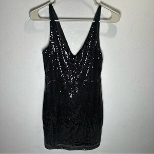 Lulus Little Black sequin Dress
